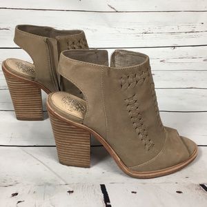 Vince Camuto peep toe leather sandals